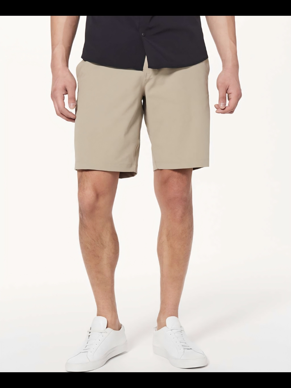 lululemon Men’s 34 Tofino Sand Commission Slim 9" Khaki Performance Shorts